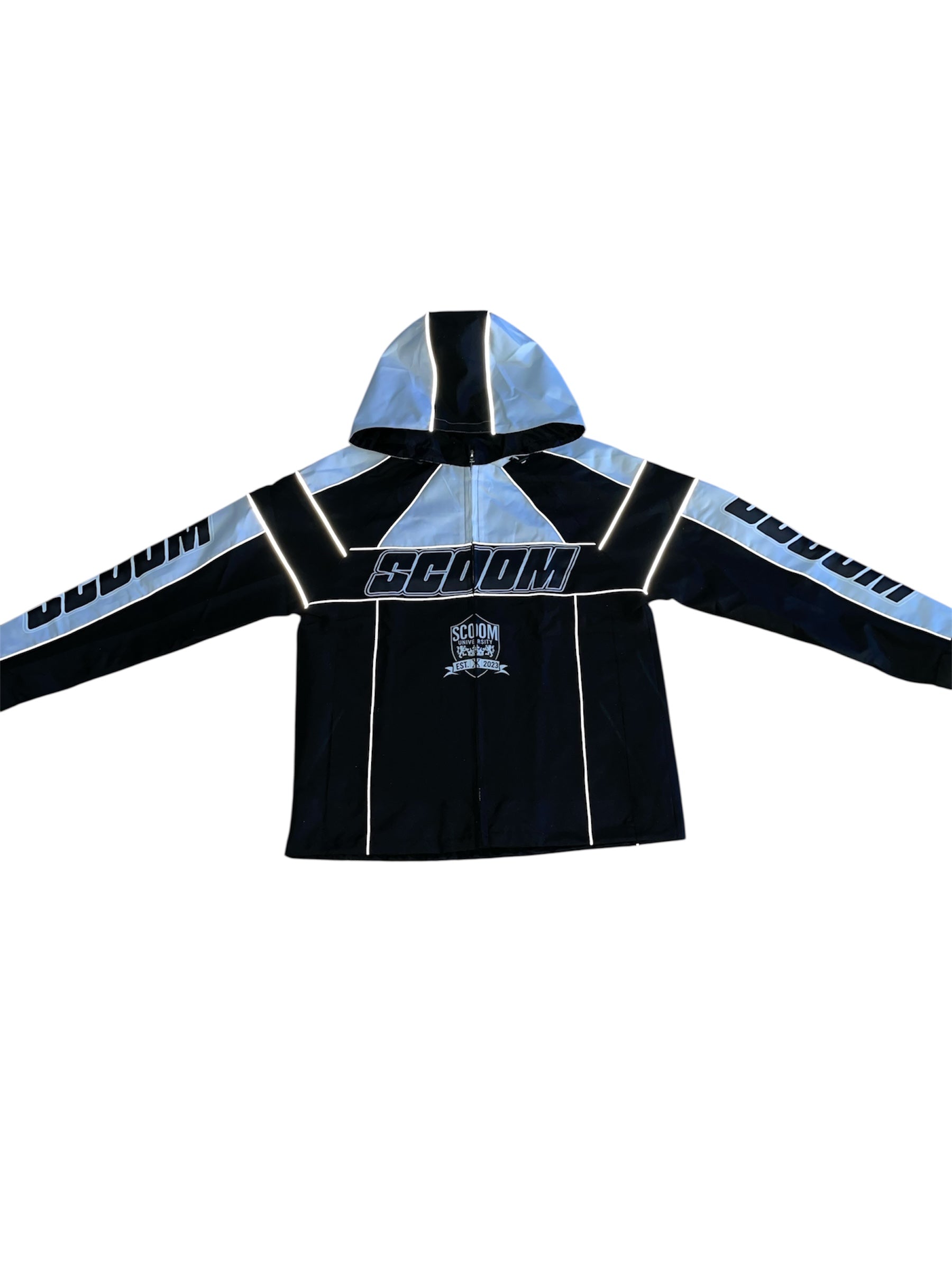 White & Black Reflective Jacket